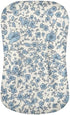 Blue Ditsy Floral Crib Sheets for Boys or Girls Pastoral Style Ditsy Flower Soft and Breathable Crib Mattress Sheet French Countryside Baby Cradle...