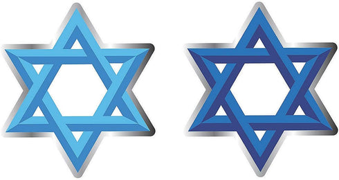 Mini Star of David Bulletin Board Cutouts - Educational - 48 Pieces...