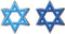 Mini Star of David Bulletin Board Cutouts - Educational - 48 Pieces...