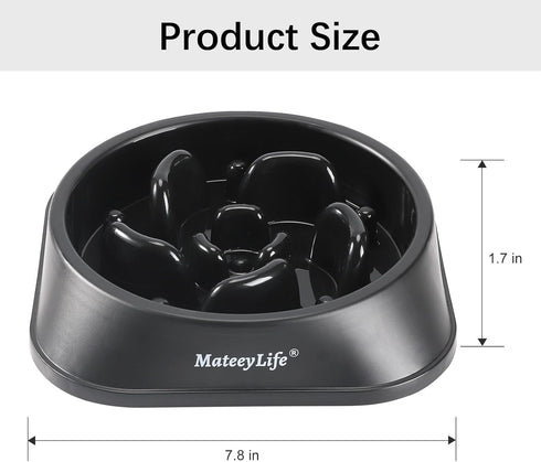 MateeyLife Slow Feeder Dog Bowls, Anti-Choking Puzzle Dog Food Bowls, Non Slip Interactive Dog Feeding Bowls That Slow Down Eating, Bloat Stop Maz...