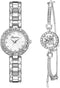 Clastyle Elegant Watch and Bracelet Set for Women Rose Gold Rhinestone Wrist Watch with Bangles Mother of Pearl Ladies Bracelet Watches...