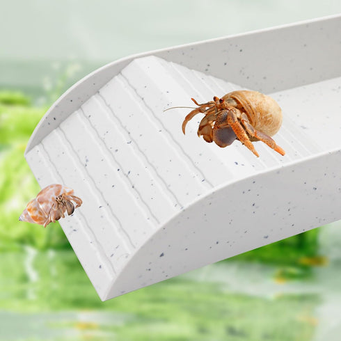 Tortoise Water Pool with Climbing Ramp, Turtle Climbing Toy, Reptile Habitat, Reptile Tank Supplies, Aquarium Cage Accessories for Reptiles Amphib...