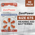 60 Hearing Aid Batteries Size: 312 + Battery Holder Keychain Kit...