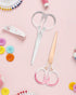 Scissors, Clear Acrylic Stainless Steel Scissors,Office Professional Shears for Home School Office DIY Craft Sewing Fabric Cutting General Use?2PC...