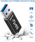ELECTOP Double Sides 10Gbps, USB 3.1 GEN 2 Male to Type-C Female Adapter, Support Both 10Gbps Charging & Data Transfer, USB A to USB C 3.1 Convert...