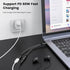 MOSWAG USB C to 3.5mm Headphone and Charger Adapter, 2-in-1 USB C to Aux Audio Jack Hi-Res DAC and Fast Charging Dongle Cable Compatible with Pixe...