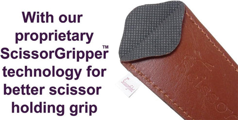 Scissors sheaths by SCISSORFOBZ with ScissorGripper -VALUE PACK-4 sizes- Designer Scissor Covers Holders for embroidery sewing quilting - Quilters...