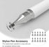 12 Pieces Universal Replacement Disc Tip Stylus Pen Tips Round Transparent Disc Tip for Touch Screen Tablet Phone Replacement Disc Tips for Stylus...