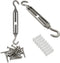Shade Sail Hardware Kit 5.5 inch - Premium Stainless Steel for Triangle Rectangle Sun Shade Sail Installation, Reliable and Durable Garden Outdoor...