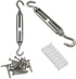 Shade Sail Hardware Kit 5.5 inch - Premium Stainless Steel for Triangle Rectangle Sun Shade Sail Installation, Reliable and Durable Garden Outdoor...
