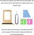 ASDAWN for iPhone 12 Pro Max SIM Card Slot Tray Holder Replacement for iPhone 12 Pro SIM Card Tray Slot Waterproof Rubber Ring and SIM pin(Single ...