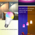 RGB Color Changing Light Bulb with Remote Control, 15W LED Light Bulb E27/E26 6500K White A21 600LM 16 Color Choices Multicolor Dimmable Flood Lig...