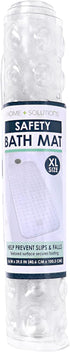 Ginsey Home + Solutions Clear Mega Tub Non-Slip with Suction Cups, Air Cushioned Bubble Surface, 16 in X 39.5 in Bath mat...