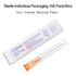 100 Pack 25 Gauge 1 inch Lab Tools Accessories for Scientific, Measuring and Refilling, Industrial and Plant, Individually Packaged...