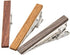 Smart Men's Wood Tie Clips for men 3 pcs Natural Tie Bar 2.1 Inch in Gift Box...