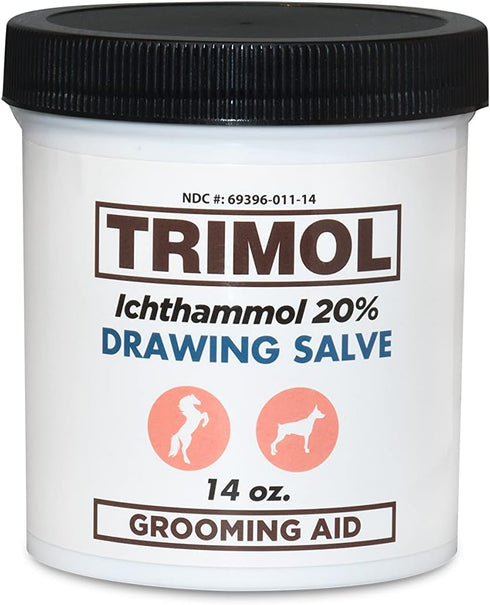 Ichthammol 20% Drawing Salve Grooming Aid, 14 oz, Soothing Skin Relief and Treatment of Eczema, Psoriasis...