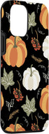 iPhone 12 mini Autumn falling leaves and pumpkin spice harvest happy fall Case...
