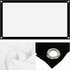 Projector Screen 40 Inches 16:9 Thicken Portable Non Crease Soft White Polyester Projector Curtain Projection Screen(40 inches)...