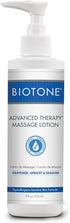 BIOTONE Advanced Therapy Massage Lotion, Hypoallergenic and Fragrance-Free, More Glide and Workability, Absorbs for a Non-Greasy Finish...