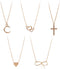 DF DUALFERV 5 Pcs Layered Gold Cross Necklaces for Women, 14K Gold Plated Cross Pendants for Women and Girls, Simple, Cute, Tiny Jewelry Gifts, Tr...