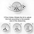 6Pcs Stainless Steel Spice Shaker, Camping Spice Kit with Travel Bag, Salt and Pepper Shakers Set For Salt Sugar Spice Dry Herb Spice, for Home or...