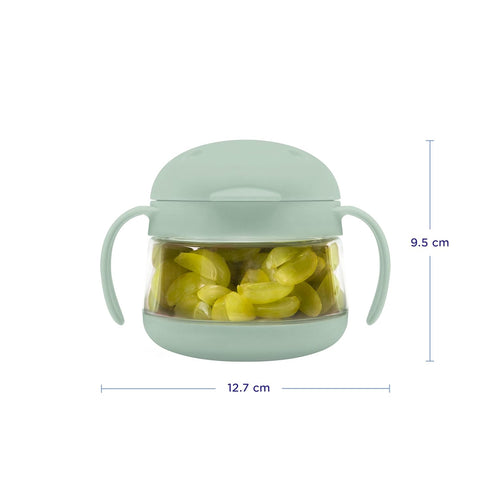 Ubbi Tweat No Spill Snack Container for Kids, BPA-Free, Toddler Snack Container, Sage & Blue...
