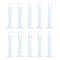 uxcell Plastic Graduated Cylinder, 50ml Measuring Cylinder, Test Tube Beakers, 2-Sided Metric Marking, Clear Hex Base for Lab Home 10Pcs...
