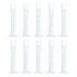 uxcell Plastic Graduated Cylinder, 50ml Measuring Cylinder, Test Tube Beakers, 2-Sided Metric Marking, Clear Hex Base for Lab Home 10Pcs...