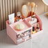 Makeup Storage Organizer with 2 Drawers, Desk Vanity Countertop Skin Care Cosmetic Display Case Make up Stands for Hair Accessories Lipstick Lotio...