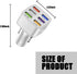 Ajxn Pack-1 Car Charger Adapter, 6 USB Multi Port Fast Charger, QC3.0 USB Fast Charger, Universal for Most Cell Phones, iPhone (White)......