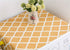 Ammsochy Washing Machine Cover Dust Oil Proof Dryer Top Loader Cloth with Side Storage Pockets Cotton Linen Kitchen Refrigerator Appliance Protector (Yellow Rhombus)