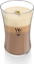 WoodWick Large Hourglass Trilogy Candle, Café Sweets Scented, Premiums Soy Wax Blend, Crackles as it Burns, 21oz...