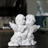 Cherubs Angels Resin Garden Statue Figurine , Adorable Angel Sculpture Memorial Statue, Indoor Outdoor Home Garden Decoration (Kiss Cherub-Right)...