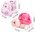 ONEST 2 Pieces Baby Girl Toy Cars for Babies, Infant Soft Rubber Push and Go Toy Car for Toddler Girl, Rattle Roll Truck Wind Up Cars for Infants ...