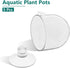 5 Pcs Plastic Aquatic Plant Pots, Aquarium Plant Pots with Suction Cups, Acrylic Aquarium Planter, Red Shrimp Live Plant Fish Tank Holder...