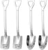 4 Pcs Stainless Steel His and Hers Ice Cream Spoons, Metal Shovel Spoons Couple Gift, Tea Dessert Spoon, Table Spoons Silverware for Coffee Fruit ...