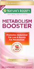 Nature’s Bounty Metabolism Booster Supplement, Boosts Fat Metabolism, Promotes Abdominal Fat Loss, with Citrus Extracts and Black Ginger, 60 Capsu...