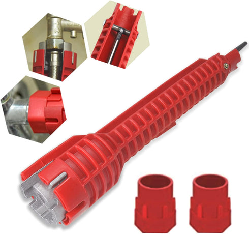 Faucet and Sink Wrench 8 in 1,Multi-purpose Faucet Wrench Tool,Basin Wrench Plumbing Tools with Gradienter For Plumbers...