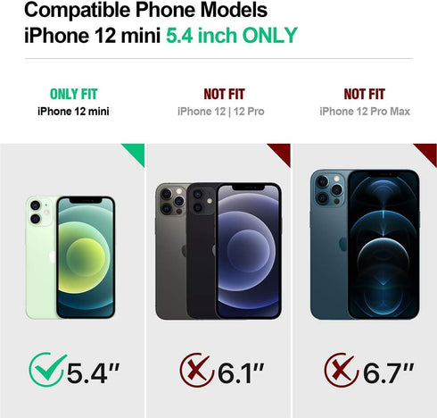 Poetic Guardian Series Designed for iPhone 12 mini 5.4 inch Case, Full-Body Hybrid Reinforced Shockproof Protective Rugged Clear Bumper Cover Case...