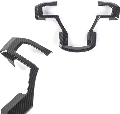 Keptrim for F-150 ABS Carbon Fiber Steering Wheel Cover Trim for 2015 2016 2017 2018 2019 2020 Ford F150, for 2017-2022 F250 F350, for 2018-2021 F...