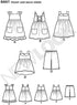 NEW LOOK Patterns Toddlers' Easy Dresses, Top and Cropped Pants Size A (1/2-1-2-3-4) 6441...