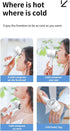 Portable Handheld mini fan, ice cooling fan, 3 IN 1 - Easy to use, desk fan, make up fan, travel and outdoor fan, small pocket fan, summer gift fo...
