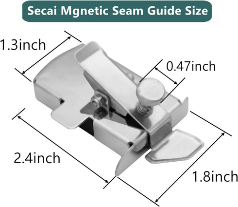 Sewing Magnetic Seam Guide for Sewing and Quilting,Secai Sewing Gauge Supplies of Sewing Product Accessories...