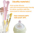 Cat Tongs Silicone Cooking Tongs 7 Inch and 9.5 Inch Cute Cat Paw Shape Tongs Kitchen Tongs for Cooking BBQ Grilling Sweets cake baking,Pink/White...