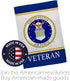 Air Veteran Armed Forces USAF United State American Military Retire Official House Decoration Banner Small Yard Gift Double-Sided, Garden Flag 13"...