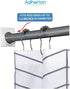 Adhesive Shower Curtain Rod Holder | Rod Retainer | No Drilling | Stick On | 3M Adhesive | Cream | 2 Pack | Shower Curtain Rod Not Included |...