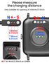 E ECSEM Charger Intended for Bassizo K55/LIGE K55/EIGIIS K55, Magnetic Charging Cable Cord for EIGIIS/Bassizo/LIGE K55 Smartwatch Accessories Blac...
