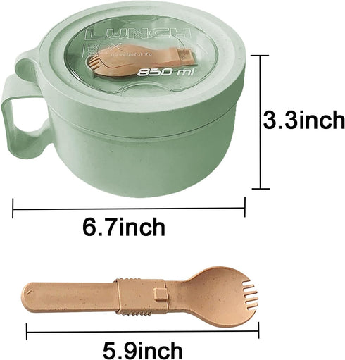28.7oz Microwave Soup Mugs with Lids,Microwavable Noodle Cooker for Dorm Essentials.Easy-Grip Design, for Soup Oatmeal Gumbo Salad Rice Cereal & M...