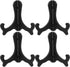 Garneck 4pcs Medal Display Stand Book Shelf Decor Picture Frame Holder Stand Tabletop Easel Dish Display Desktop Plate Holder Photo Easel Plastic ...