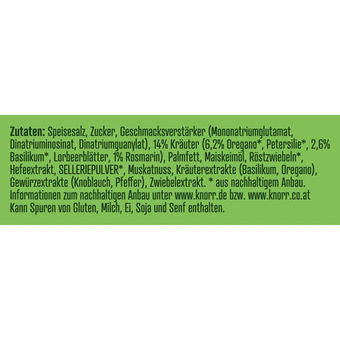 Italian Herbs Seasoning Mix (Knorr Kraeuterlinge - Italienische Kraeuter), 2.1oz (60g)...